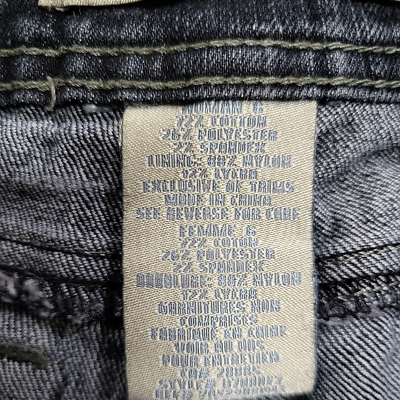 Vintage Penman's Women's Jeans Y2K Size 6 Dark Wash Embroidered Boot Cut - Picture 8 of 13